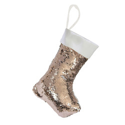 Sublimation Custom Printing Christmas Decoration Flip Sequins Sock hanging