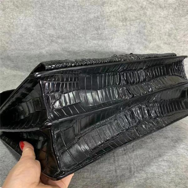 Authentic True Alligator Skin Businessmen Passcode Briefcase Top-handle Bag Genuine Crocodile Leather Male Large Handbag