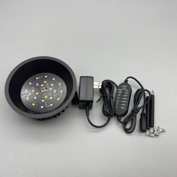 5W UVA UVB LED Round Light For Reptiles Birds Supports Vitamin D3 Synthesis And