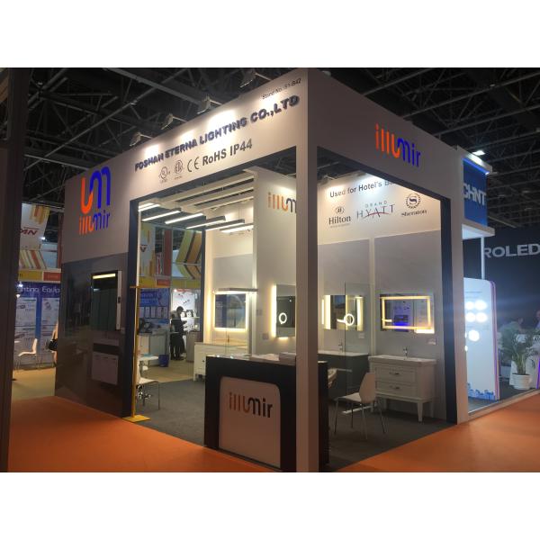 Dimmable LED Lighted Makeup Mirror With Music Player And Adjustable Lights