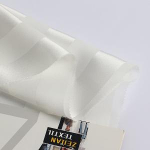 Wholesale Silk Like Soft Recycled Chiffon Satin Stripe polyester fabric for