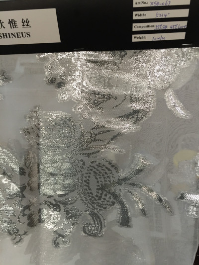 Quality silk/metallic clipped jacquard for sale