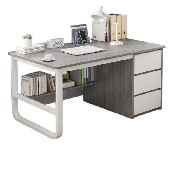 Modern Simple Office Desk with Drawer Customized Colors and Surface Material