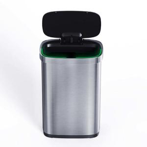 Steel Smart Sensor Bin Household Rectangle Induction Type Automatic Trash Can