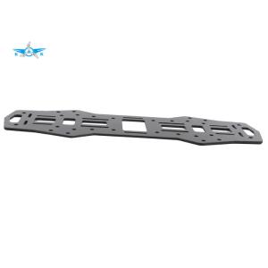 Black Carbon Fiber Bracket , CNC Turning Milling Industrial Robot Parts