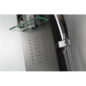Black Seamless Thermostatic Shower Panel Column Tower Anti Deformation Large