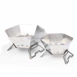 Wholesale Outdoor Camping Fire Pit BBQ Charcoal Campfire Stove with Scratch-Resistant Finish from china suppliers