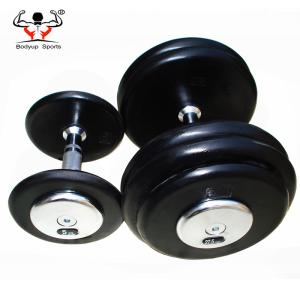 Buy cheap Customized Logo Rubber Dumbbell Set Pro Style Dumbbells With Knurl Handle from wholesalers