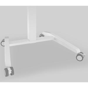 Office Furniture Modern Design White Height Adjustable Gas Lift Computer Table