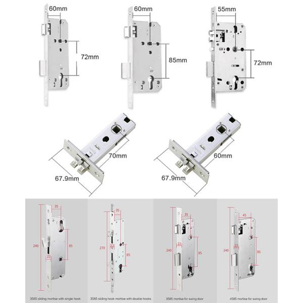 FCC Bluetooth Smart Door Locks Automatic Locking For Apartment