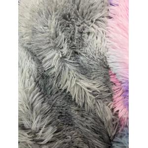 100% Polyester Special Dyeing Knitted PV Plush Toy Fabric with Plush Pattern and