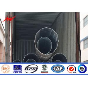 China 21m 8 Sides Steel Tubular Pole Galvanized electric power pole for Transmission on sale