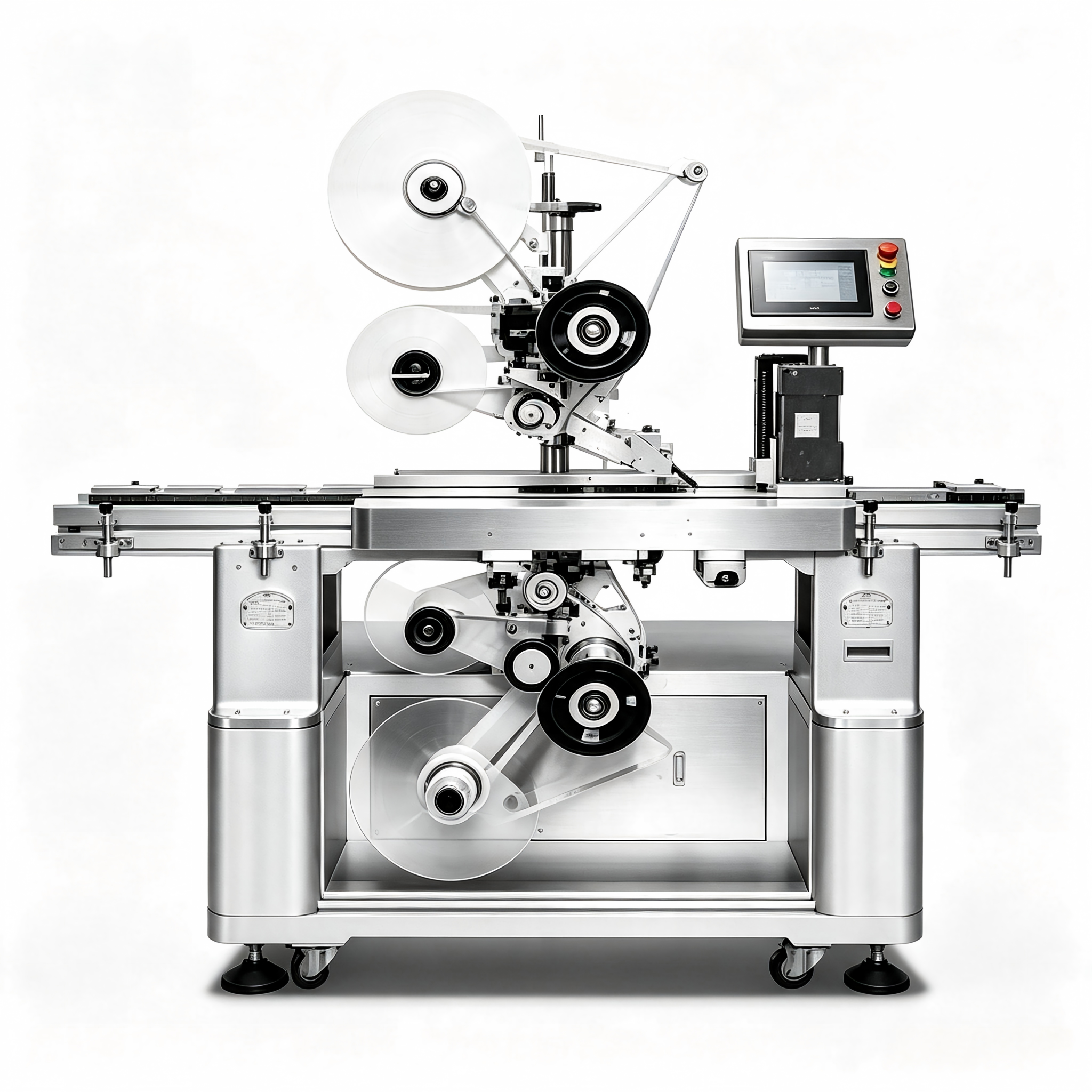 High Accuracy Automatic Flat Labeling Machine 30–100 Pcs/Min For Industrial Packaging