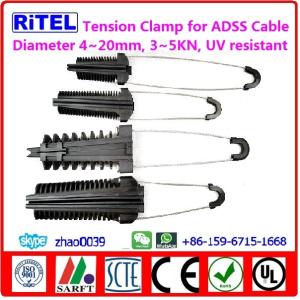 3KN high strength anchor tension clamp for ADSS fiber optic cable PA-37, PA-69,
