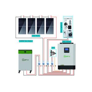 Complete 5kw Solar Energy Off Grid System With Lifepo4 Lithium Ion Battery
