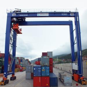 35t 40.5t Portal Container Gantry Crane Rubber Tyre Gantry Crane A6 A7 A8