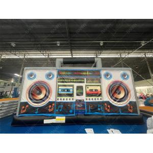 Interactive Inflatable Disco Dance House Adult Boom Box Jumping Bouncy Castle