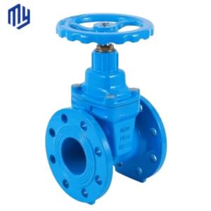 China DIN 3352 F4 Cast Iron Resilient Seated Flanged Gate Valve for High Temperature Media on sale