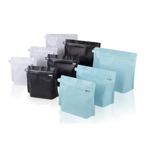 Gravure Printing Square Bottom Zipper Resealable Stand Up Coffee Pouches with