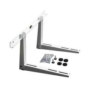 Sleek And Modern White Steel Ac Wall Mount Bracket Up To 200 Lbs Easy To Install