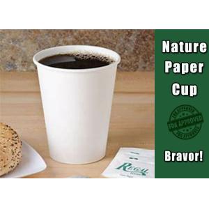 Single Wall Hot Drink Cups PE Coating Paper Custom Made With Matt Finish