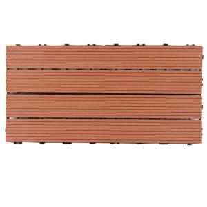 SGS 30x60cm Outdoor Interlocking Composite Patio Decking Tiles