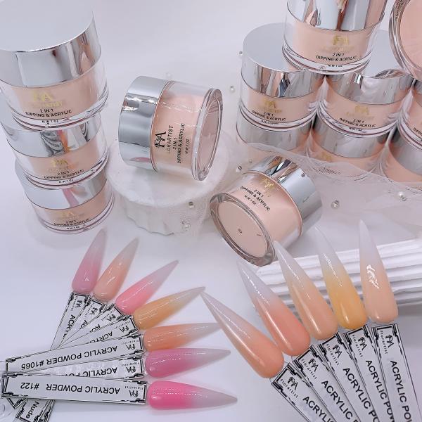 12Jar/Set Nude Pink Acrylic Powder 30G/Jar Nails Extended Acryl Carving Powder Pigment Nail Acrylic Powder With Monomer