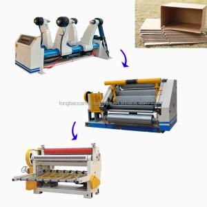 Electric Driven 2 Ply Corrugated Cardboard Production Line Machine for Box