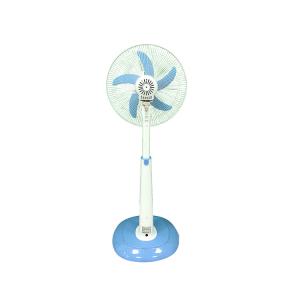 AC / DC 18inch Solar Rechargeable Table Fan Low Noise With Heavy Base