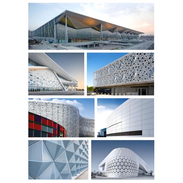 Hemmed Edge Perforated Metal Panel Ceiling Featuring Durable Polyester Powder and Heat Transfer Coating for Commercial Interiors