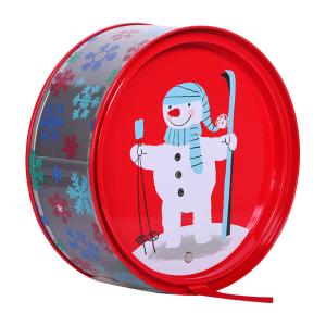 Tin box with PET body, decorative tin, metal packaging, promotional tin,