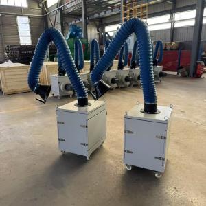 Industrial Portable Dust Collector 1.5 / 2.2 / 3kw Mobile Welding Fume Smoke