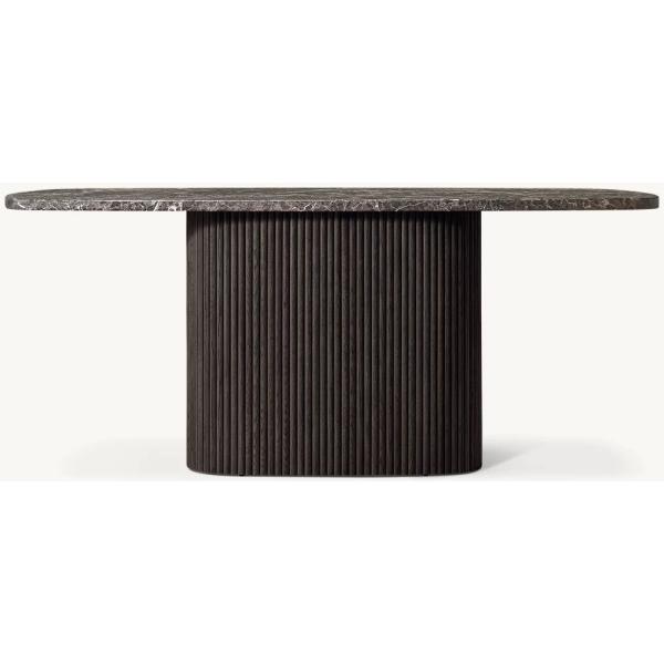 Modern Bedroom Console Table Customizable With Wood Glass Or Ceramic Top