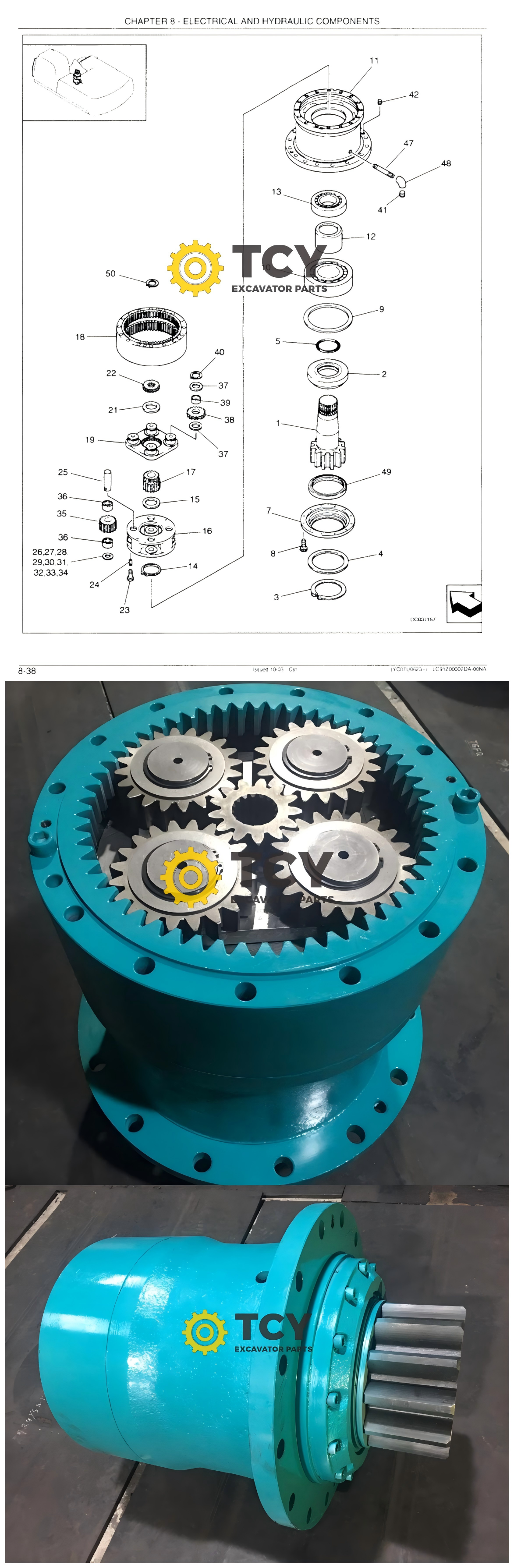 24100J16661F4 SWING REDUCTION ASSEMBLY LC15V00003F1 LC15V00003F2R LC15V00003F2C
