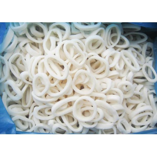 White Color Frozen Squid Tubes No Additives Diameter 3-7cm Chemical Off