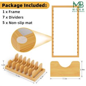 High Quality Bamboo Kitchen Cookware Multifunction Storage Rack
