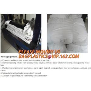 21'Lx8'Wx8'H PE drawstring dumpster container liners for 4mil open top white