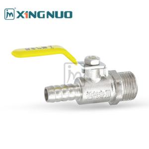 Wholesale male threaded nickel plating single nozzle connection long straight handle Forged Body Casting Brass Ball Valve gas Type from china suppliers