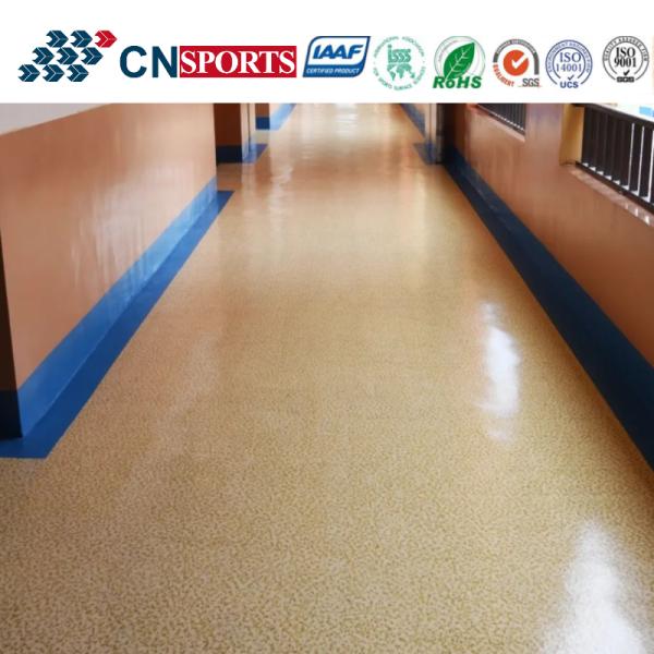 Indoor/Outdoor Easy Construction Stone Pattern Type SPUA Flooring For School