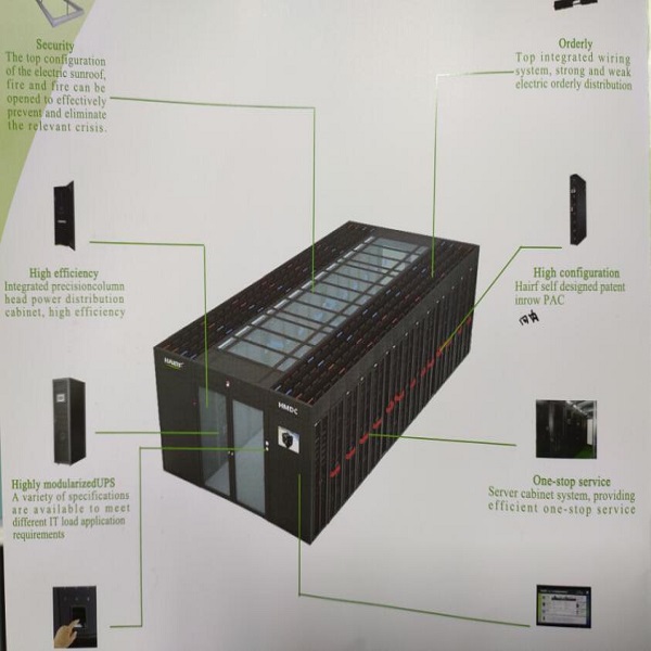 3.5kw 100A Smart Server Rack / Colocation Data Center With UPS Fan