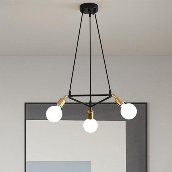 American Modern Simple Triangle Chandelier Living Room Restaurant Cafe Bar Pendant Light