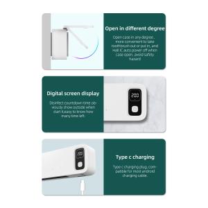 Home Battery UVC Light Sterilizer Smart Wall Mounted Toothbrush Sanitizer