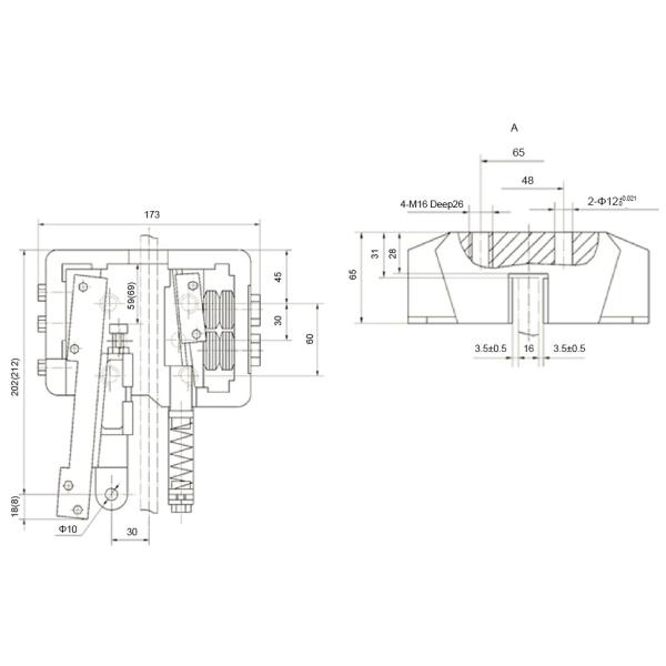 Elevator Safety Gear Elevator Safety Components For Passenger / Goods Elevator