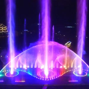 China Garden RGB LED Light Floating Dancing Musical Water Fountain on sale