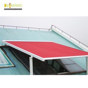 WaterProof SunProof Retractable Roof Awning Steel Transparent External