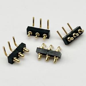 Custom 2.54mm Dip Type 3pin H1.5mm Pogo Pin connector for spring pin connector