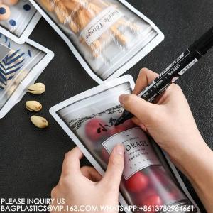 Bio Reusable Sealed Stand-Up Bag Window Zipper Bag Candy Snack Nut Food