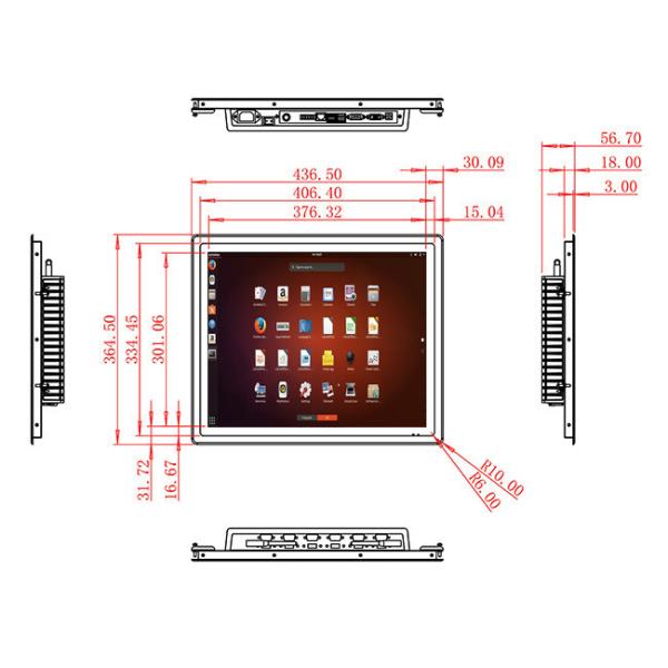 19-Inch Integrated Linux Display for Access Control and Medical Diagnostics