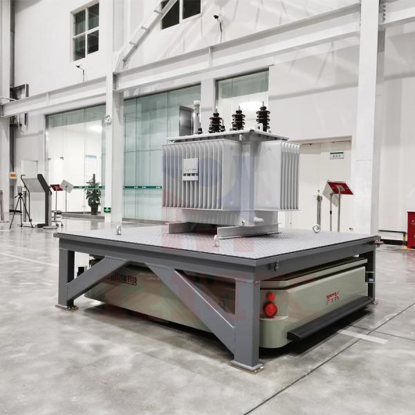Industrial Raw Material Trackless Transfer Trolley 3 Tons Hydraulic Table Lift Wheels Base 1500mm