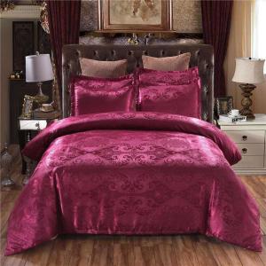 European Style Rotary Screen Printing Satin Bedding Set 3 4 6 7 Piece Cotton